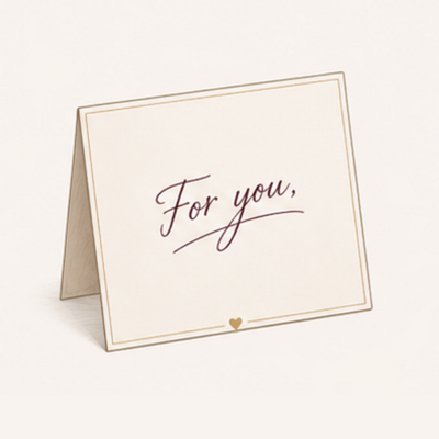 Handwritten card