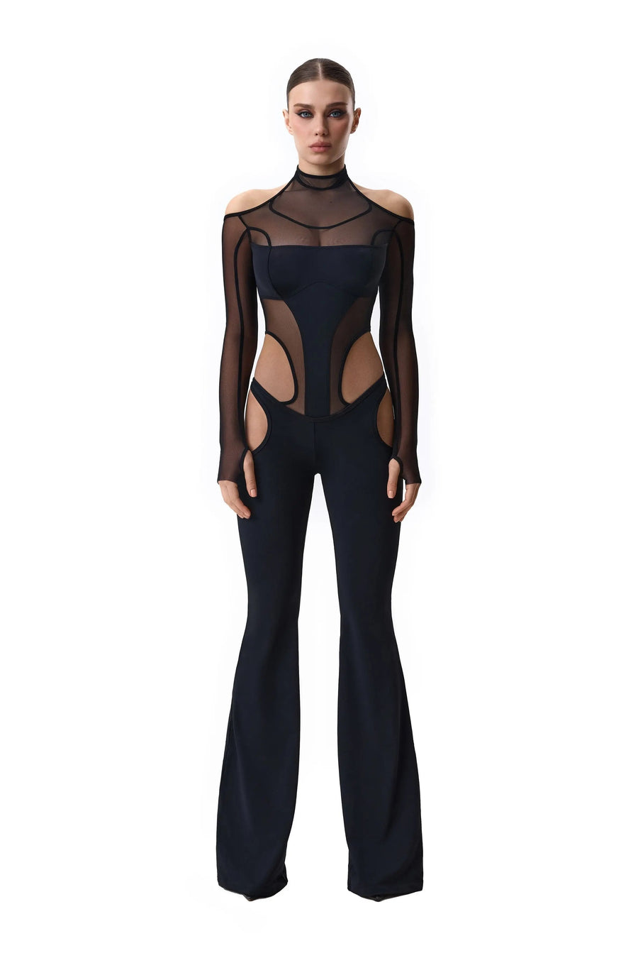 Suit Combo Black Bodysuit by ADOVEIL