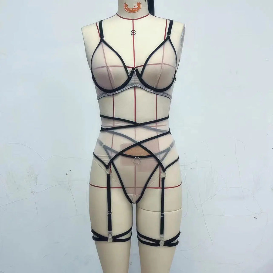 Blush Dream Lingerie Set by ADOVEIL