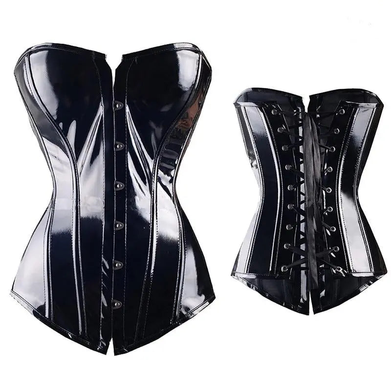 Noir Overbust Corset by ADOVEIL