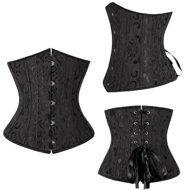 Steel Bloom Corset by ADOVEIL