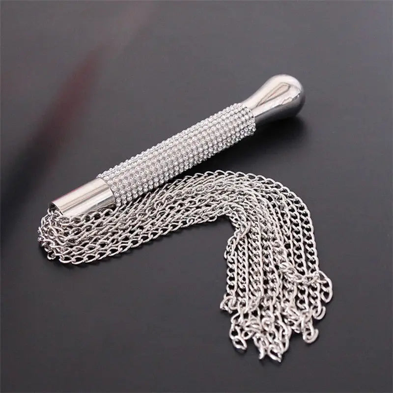 Silver Tease Whip Lingerie Set by ADOVEIL