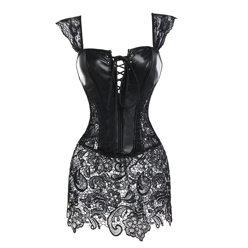 Gothic Rose Corset Dress by ADOVEIL