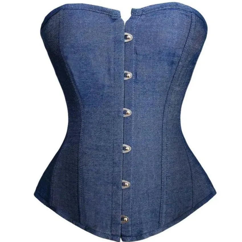 Cobalt Overbust Corset by ADOVEIL