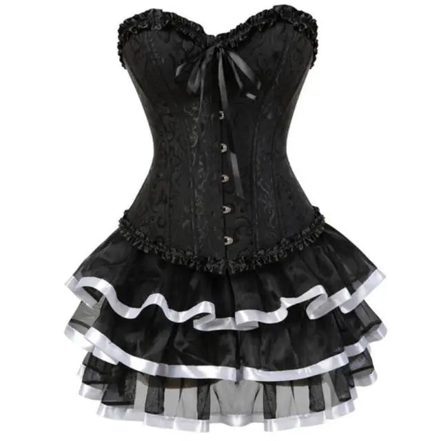 Ivory Corset Dress by ADOVEIL