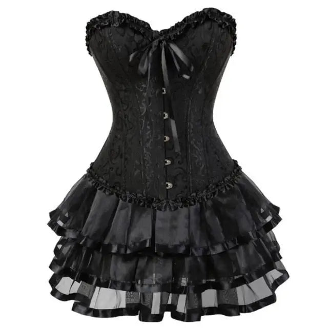 Onyx Corset Dress by ADOVEIL