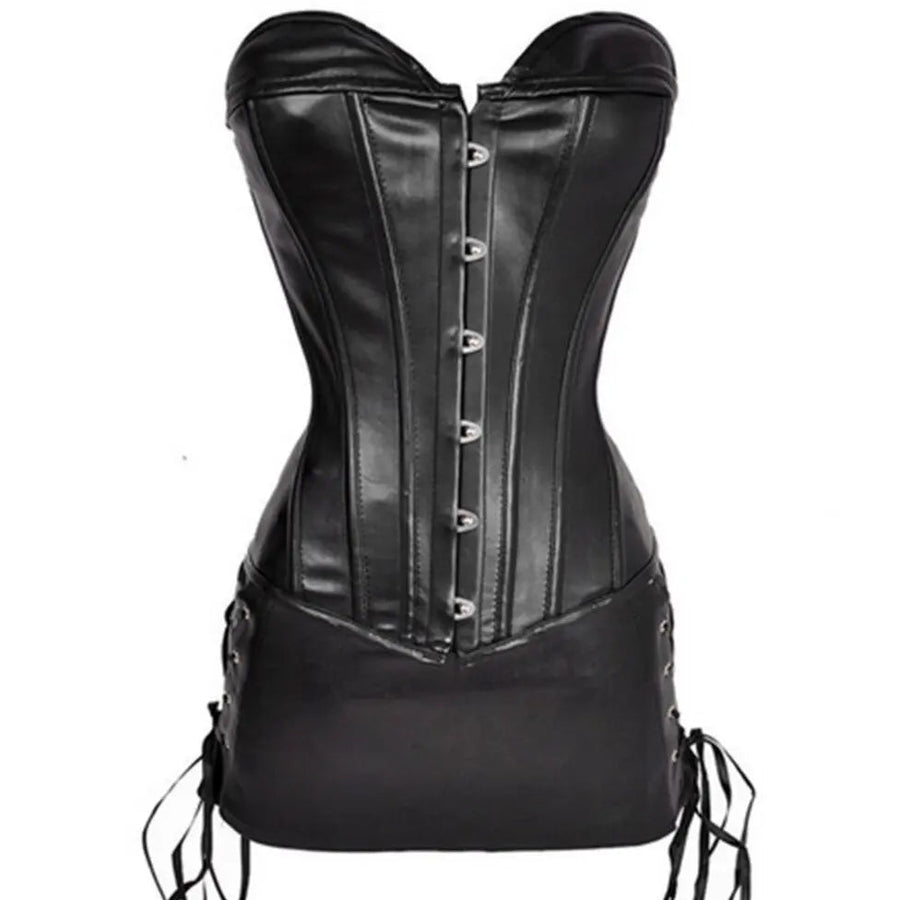 Raven Gothic Corset Dress by ADOVEIL