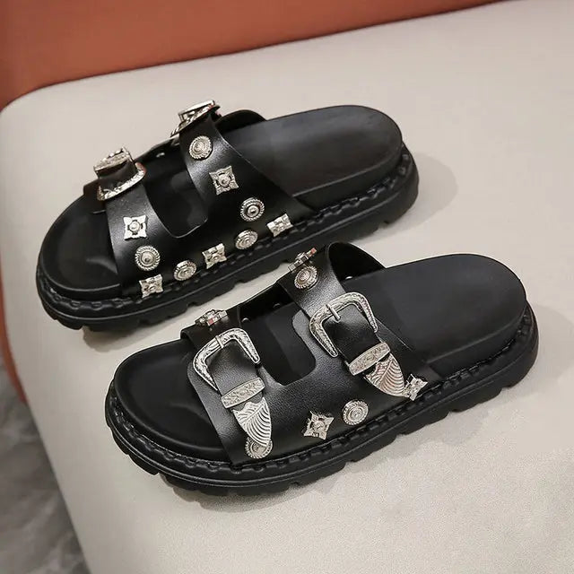 Punk Rock Sandals by ADOVEIL