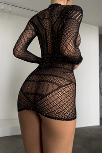 Aurora Mesh Mini Dress