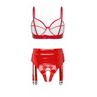 Passion Wetlook Lingerie Set by ADOVEIL — view 3