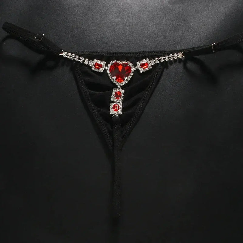 Crystal Heart G-String — ADOVEIL