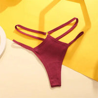 Drawn Lines Thong — ADOVEIL