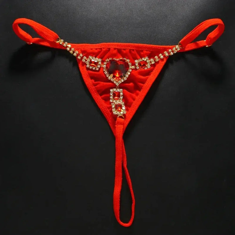 Crystal Heart G-String — ADOVEIL