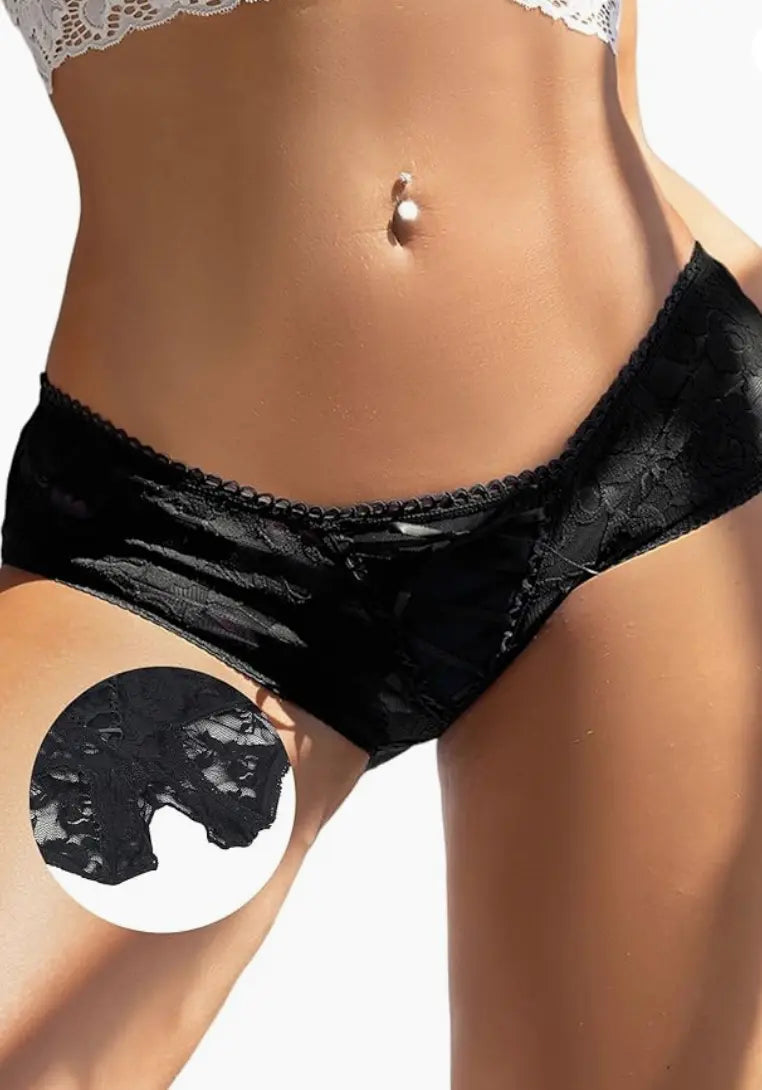 Veiled Desire Crotchless Panty — ADOVEIL
