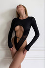 Tessa Open-Front Bodysuit