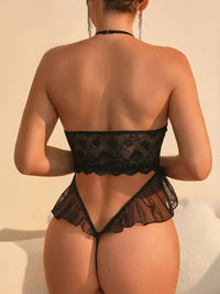 Nova Sheer Lace Teddy by ADOVEIL — view 2