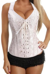 Champagne Overbust Corset by ADOVEIL — view 4