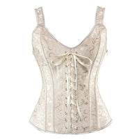 Champagne Overbust Corset by ADOVEIL