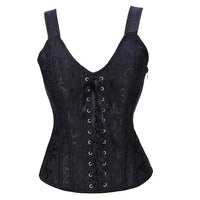 Champagne Overbust Corset by ADOVEIL — view 6