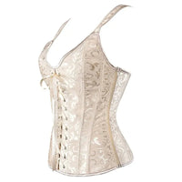 Champagne Overbust Corset by ADOVEIL — view 5