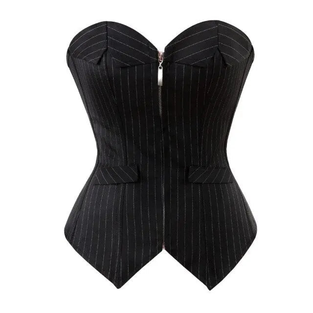 Midnight Overbust Corset by ADOVEIL